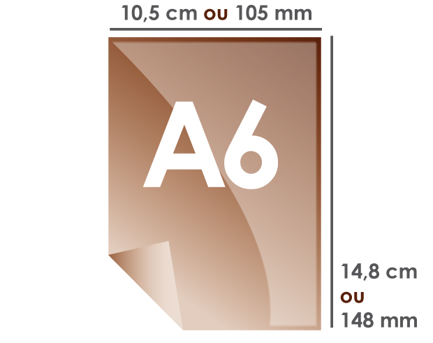 Format A6 : Quelles sont les dimensions du format papier A6 en cm, mm,  pouce, pixel ?